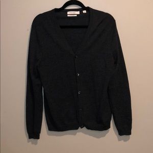 Black Calvin Klein merino cardigan